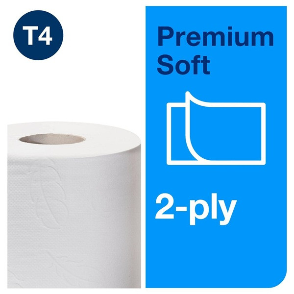 Toalettpapper 2-lag | 50m | Tork Pre T4 | vit | 6st SE200207 - 3