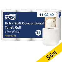 Toalettpapper 3-lag | 19m | Tork Pre T4 | vit | 56st SE200203