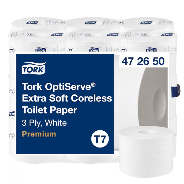 Toalettpapper 3-lag | 63m | Tork Pre T7 | vit | 18st STO05328 - 1