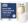 Toalettpapper 4-lag | 18m | Tork Pre T4 | vit | 6st STO05192 - 1