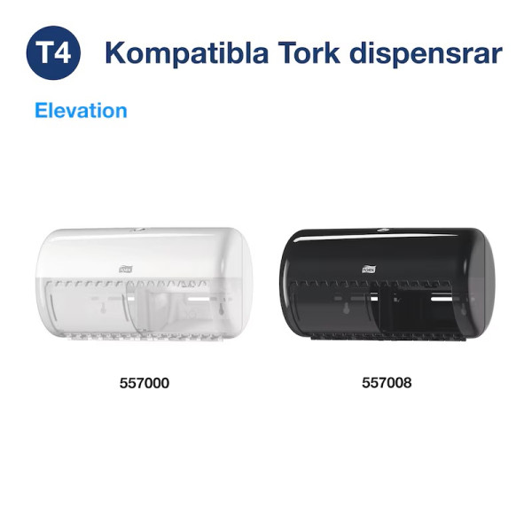 Toalettpapper 4-lag | 18m | Tork Pre T4 | vit | 6st STO05192 - 4