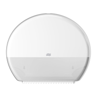 Tork Toalettpappersdispenser T1 | Jumbo | 554000 | vit 554000 STO00003