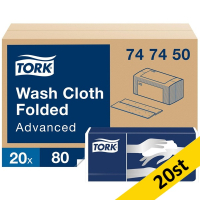 Tvättlapp 80/fp | 6-lag | Tork Adv | vit | 20st SE200112