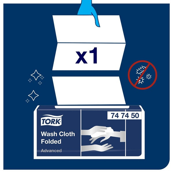 Tvättlapp 80/fp | 6-lag | Tork Adv | vit | 20st SE200112 - 3