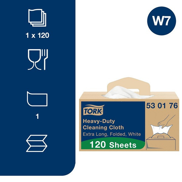 Torkduk 120/fp | Tork W7 | slitstark | vit SE200442 - 2