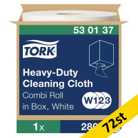 Torkduk 280/fp | Tork W4 | kraftig | vit | 72st [PALLFRAKT]