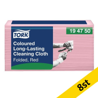 Torkduk 40/fp | Tork Pre W8 | slitstark | röd | 8st SE200481