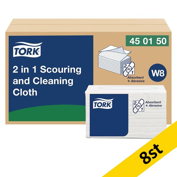 Torkduk 45/fp | Tork W8 | 2-i-1 | vit | 8st SE200514 - 1