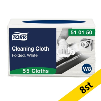 Torkduk 55/fp | Tork Pre W8 | mjuk | vit | 8st SE200484