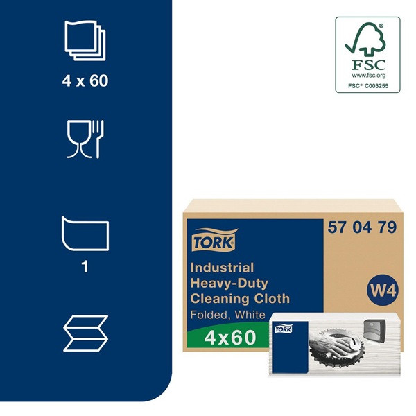 Torkduk 60/fp | Tork W4 | extra kraftig | vit SE200467 - 2