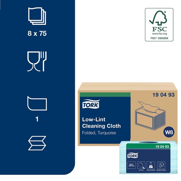 Torkduk 75/fp | Tork Precision W8 | turkos SE200474 - 2