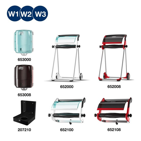 Torkduk på rulle | 400ark | Tork W1/2/3 | blå SE200470 - 4