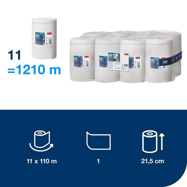 Torkrulle 1-lag | 110m | Tork Adv M1 | vit | 11st SE200176 - 2