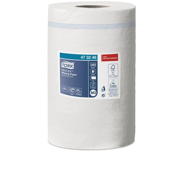 Torkrulle 1-lag | 120m | Tork Adv M3 Reflex | vit | 12st SE200172 - 2