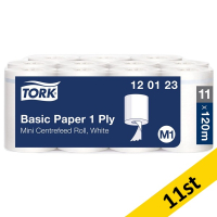 Torkrulle 1-lag | 120m | Tork Uni M1 | vit | 11st SE200146