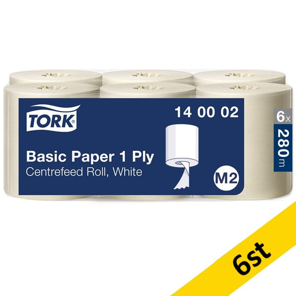 Torkrulle 1-lag | 280m | Tork Basic M2 | vit | 6st SE200158 - 1