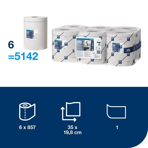 Torkrulle 1-lag | 300m | Tork Adv M4 Reflex | vit | 6st SE200166 - 2