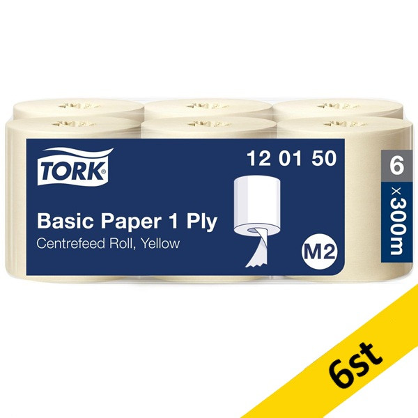 Torkrulle 1-lag | 300m | Tork Uni M2 | gul | 6st SE200144 - 1