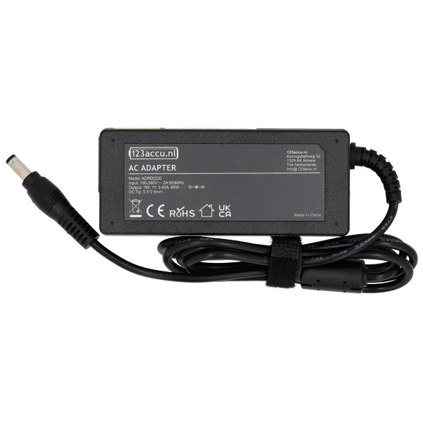 Toshiba Dynabook adapter 19V | 3,42A | 65W (varumärket 123ink) ADR00220 - 2