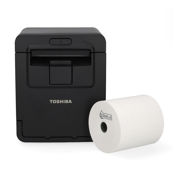 Toshiba HSP-100 kvittoskrivare med USB + vita kvittorullar 80x80x12mm (5st) 832340 - 1