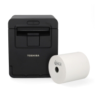 Toshiba HSP-100 kvittoskrivare med USB + vita kvittorullar 80x80x12mm (5st) 832340