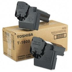 Toshiba T-1600E svart toner 2-pack (original) T1600E 078528 - 1