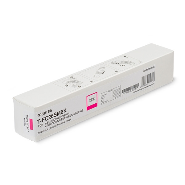 Toshiba T-FC26SM6K magenta toner hög kapacitet (original) 6B000000555 078902 - 1