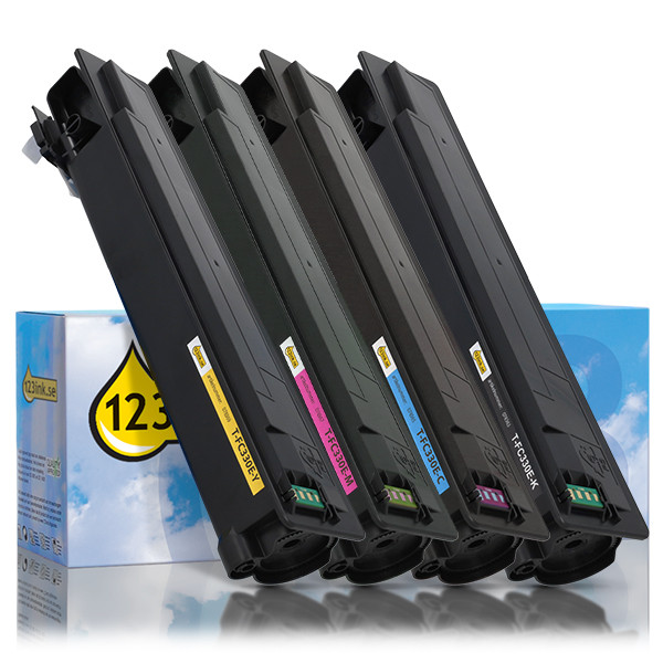 Toshiba T-FC330E BK/C/M/Y toner 4-pack (varumärket 123ink) 132319 - 1