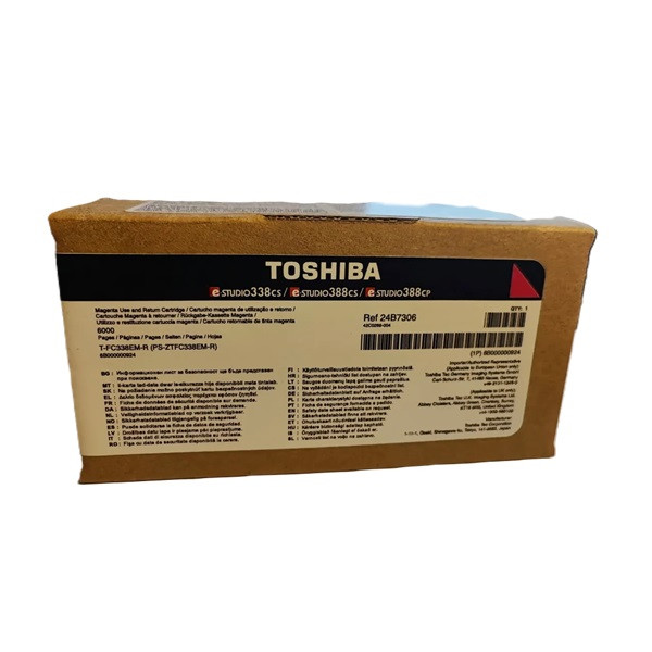 Toshiba T-FC338EM magenta toner (original) 6B0000000924 078456 - 1