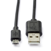USB-A till Micro USB-kabel | USB 2.0 | 0.5m | svart