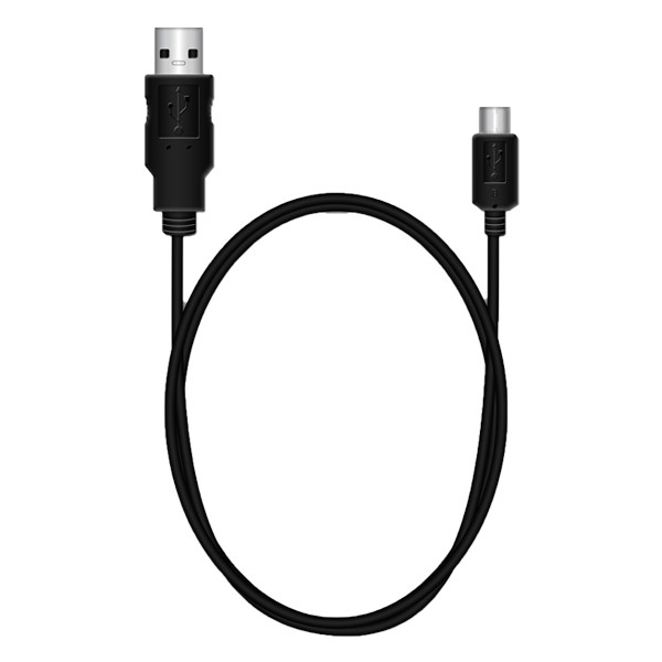 USB-A till Mini-USB kabel | USB 2.0 | 1.5m | svart $$ MRCS113 361023 - 1