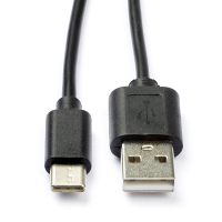 USB-A till USB-C-kabel | 0,5m svart 55467 K010221020