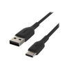 USB-A till USB-C kabel | USB 2.0 | 2m | svart