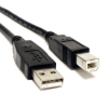USB-B skrivarkabel, 2m svart, USB 2.0 CCGT60100BK20 053417