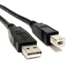 USB-B skrivarkabel (USB 2.0) | 1.8m svart