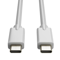 USB-C till USB-C 3.2 kabel 2m | Lämplig för Samsung | 123ink | vit 303353