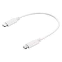 USB-C till USB-C kabel | 0.2m | vit 136-30 360908