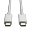 USB-C till USB-C kabel 1m | 240W | 123ink | vit