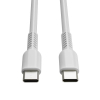 USB-C till USB-C kabel 2m | 60W | 123ink | vit 302267 - 1
