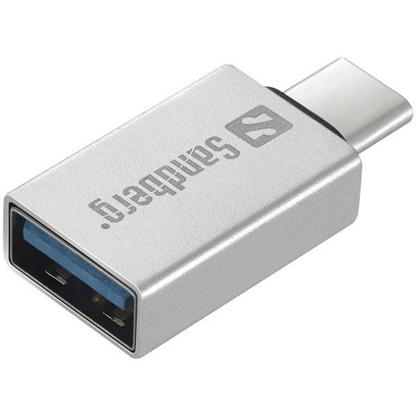 USB-C till USB 3.0 dongel, silver 136-24 238868 - 1