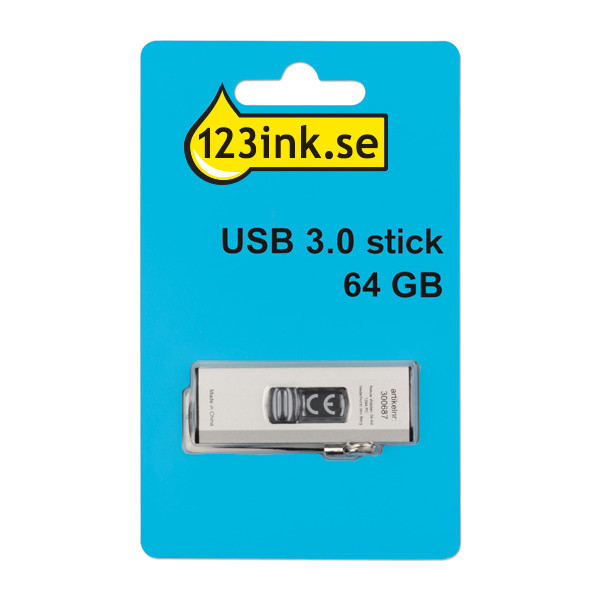 USB-minne 3.0 | 64GB | 123ink DT100G3/64GBC FM64FD75B/00C FM64FD75BC FM64FD90B/00C FM64FD90B/10C 300690 - 1