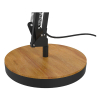 LED skrivbordslampa | Unilux Baya | svart/bambu 237829 - 3