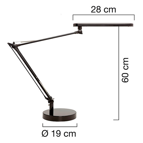 Unilux LED skrivbordslampa | Unilux Mamboled | svart 400033683 237820 - 2