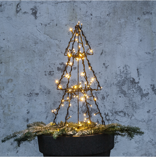 Utomhusdekoration Foldy Julgran | 50cm | svart [Star Trading] 807-52 501849 - 3