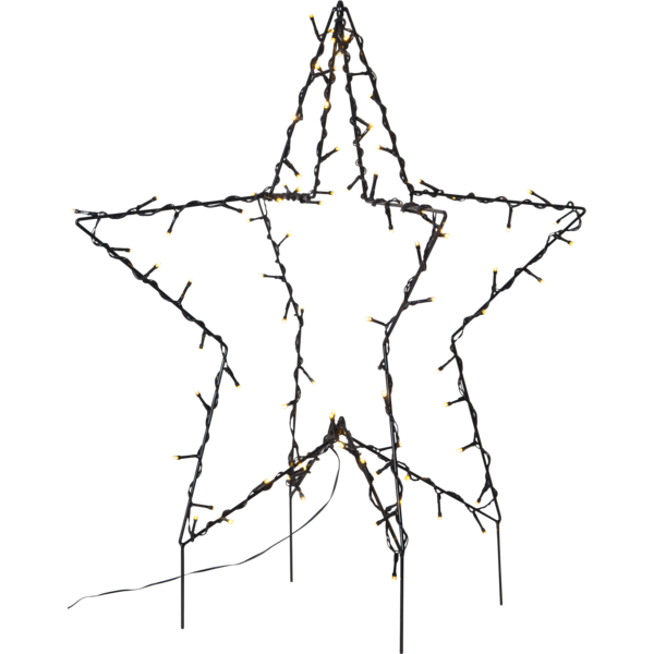 Utomhusdekoration Foldy Stjärna | 55cm | svart [Star Trading] 807-53 501850 - 1