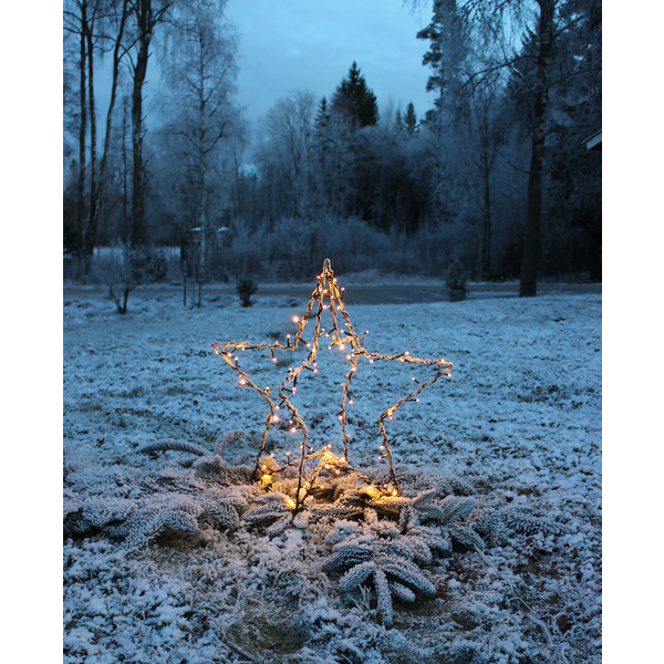 Utomhusdekoration Foldy Stjärna | 55cm | svart [Star Trading] 807-53 501850 - 3