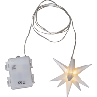 Utonhusdekoration Alice Mini 3D Stjärna | vit [Star Trading] 505-13 501860