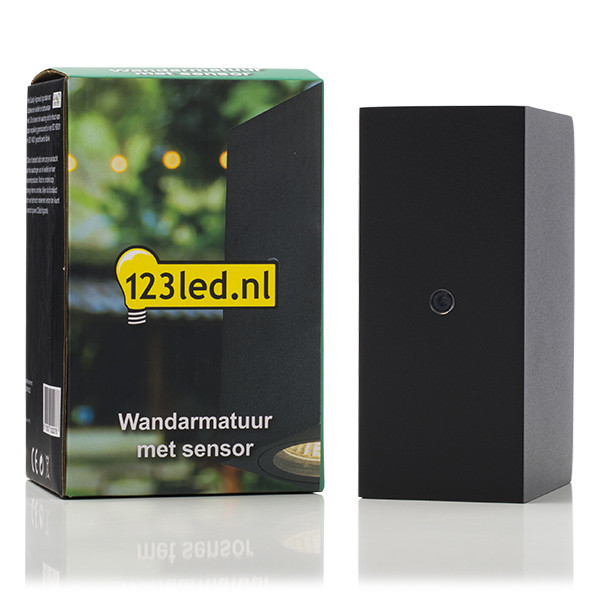 Vägglampa 2xGU10 | Avalon Up & Down | IP44 | sensor | svart [123ink] LDR08522 - 2