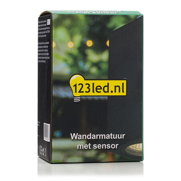 Vägglampa 2xGU10 | Avalon Up & Down | IP44 | sensor | svart [123ink] LDR08522 - 6