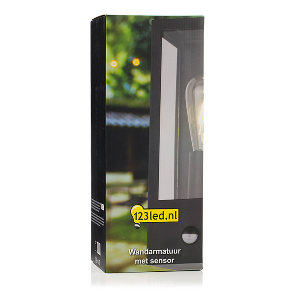 Vägglampa E27 | Manhattan | IP44 | sensor | svart [123ink] LDR08528 - 5